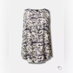 Torrid Challis Henley Pocket Sleeveless Tank